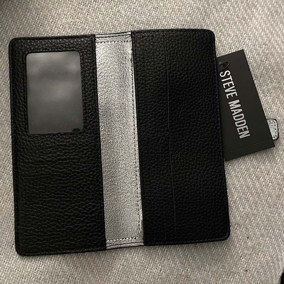 NWT – Steve Madden Foldover Wallet (Black) - Picture 6 of 6